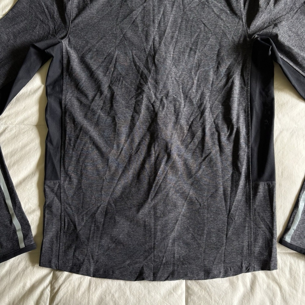 NWOT NOBULL 4-Way Stretch Woven Full Zip Jacket Mens M Dark Gray Performance Gym - Picture 11 of 16